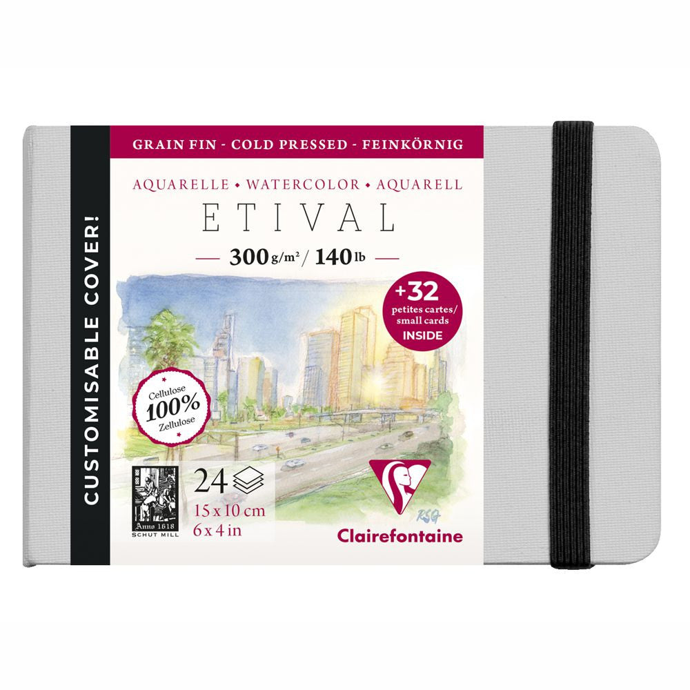 Bloco de Papel Para Aquarela Etival 15 x10cm Ed. Customizada